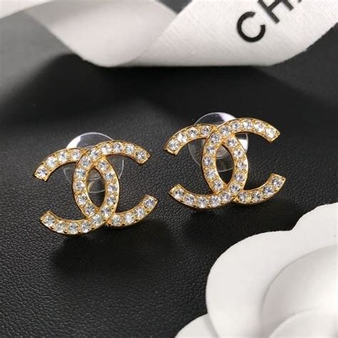 fake double c chanel earrings|chanel double c earrings real.